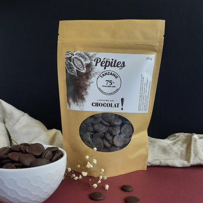 Pépites | Chocolat origine Tanzanie noir 75% de cacao