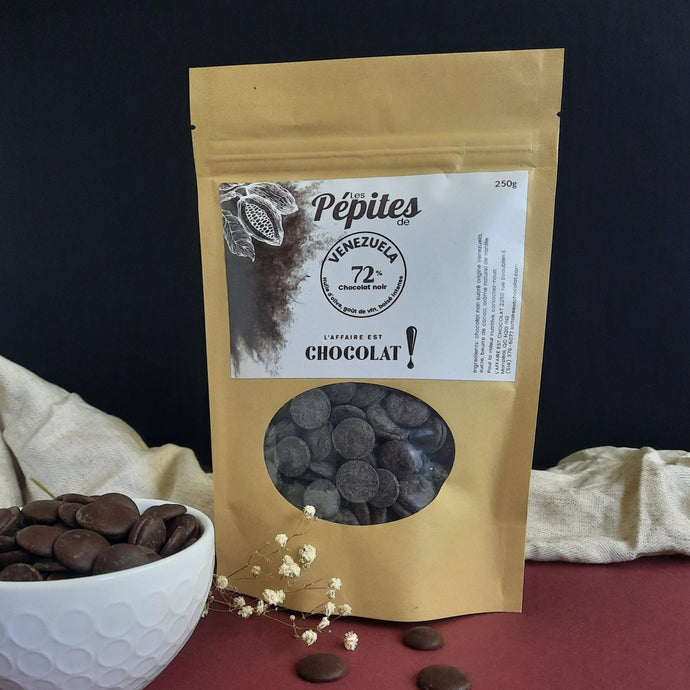Pépites | Chocolat origine Venezuela noir 72% de cacao