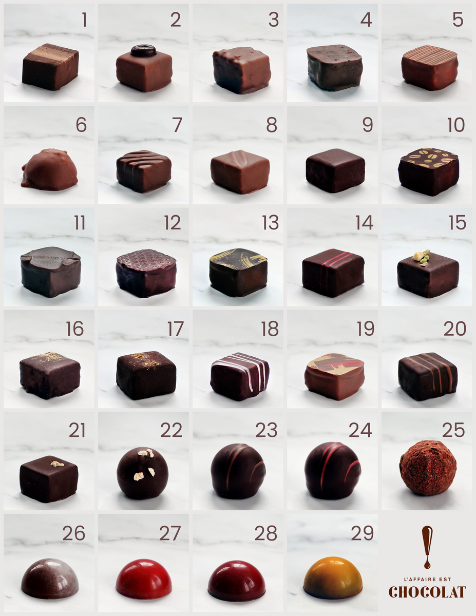 Boîte de 16 chocolats fins