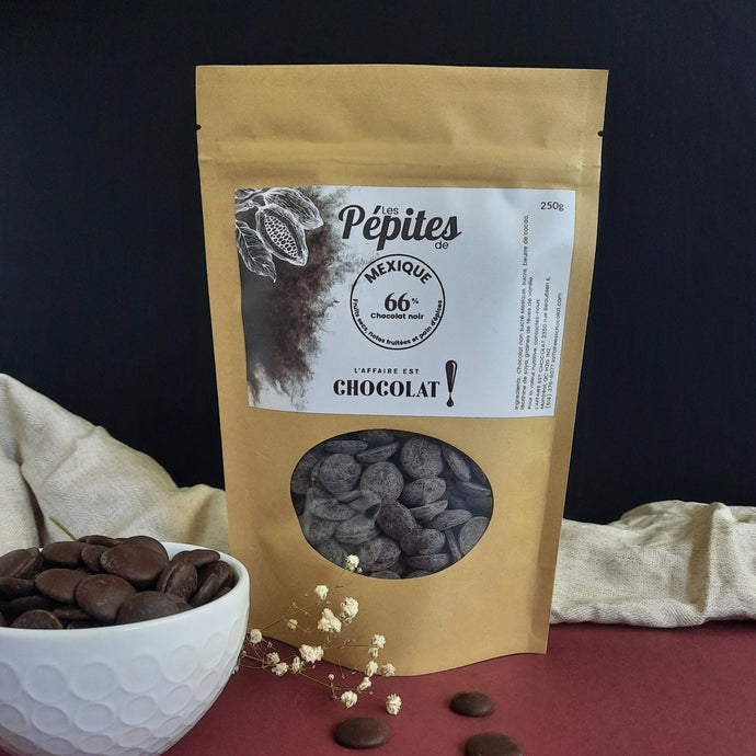 Pépites | Chocolat origine Mexique noir 66% de cacao