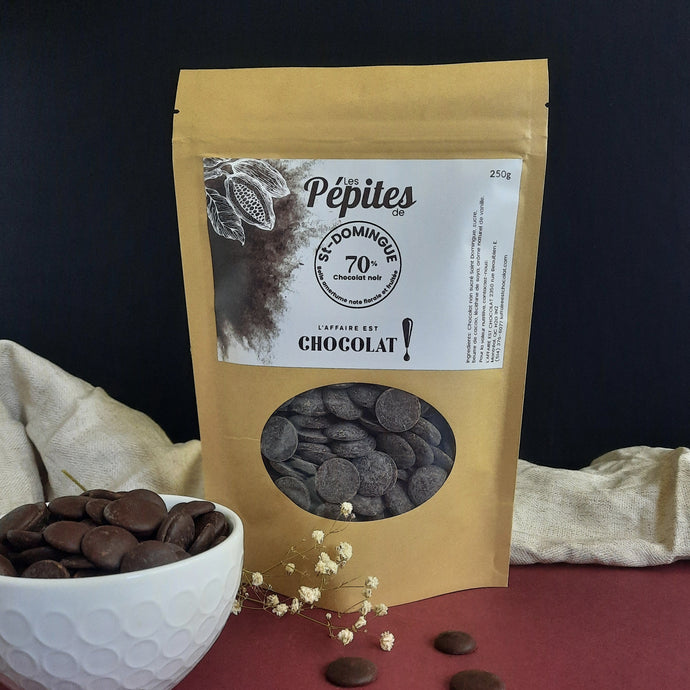 Pépites | Chocolat origine St Domingue noir 70% de cacao