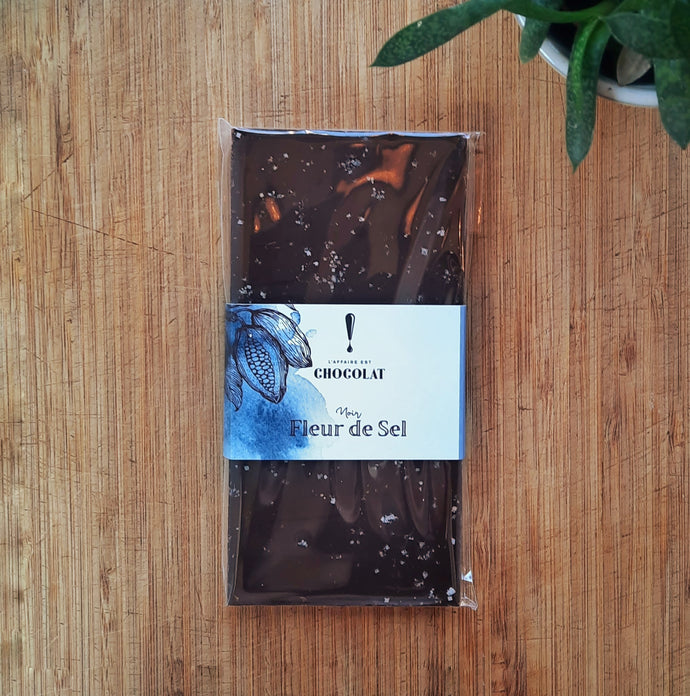 Tablette chocolat noir fleur de sel | L'Affaire est Chocolat